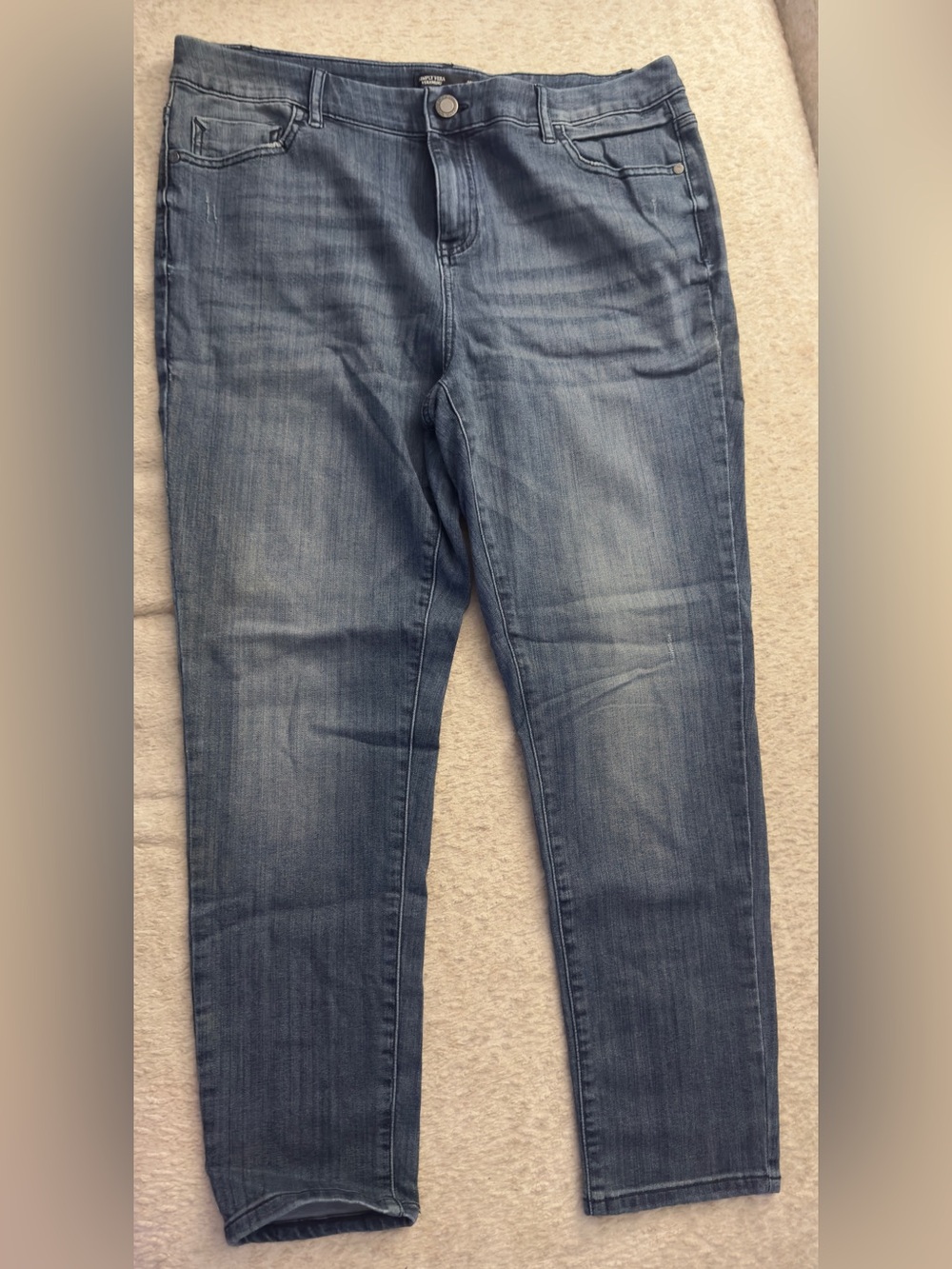 Simply Vera Vera Wang Women’s Size 16 Ankle Skinny Jeans Medium Wash Denim